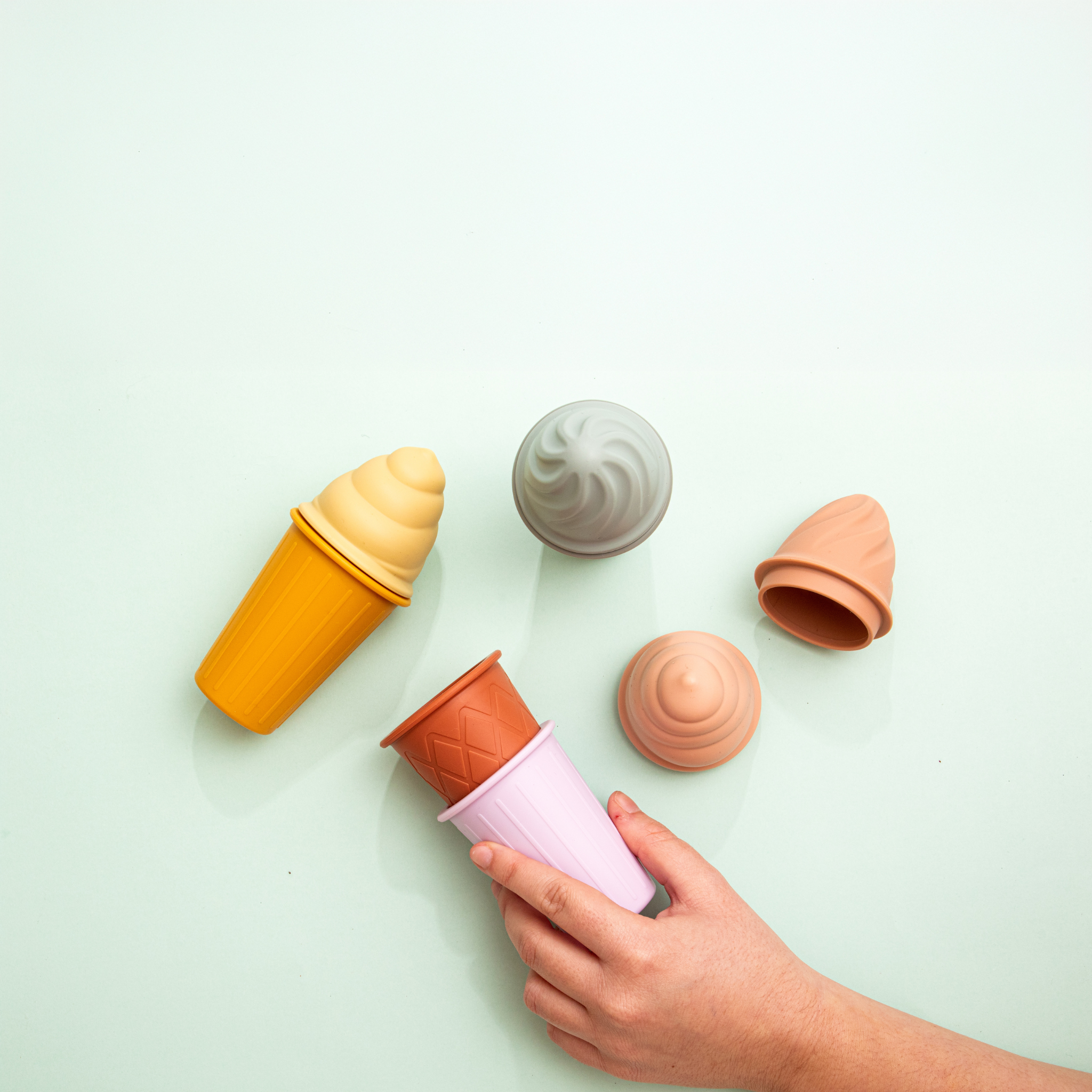 Silicone Ice Cream Toy Set