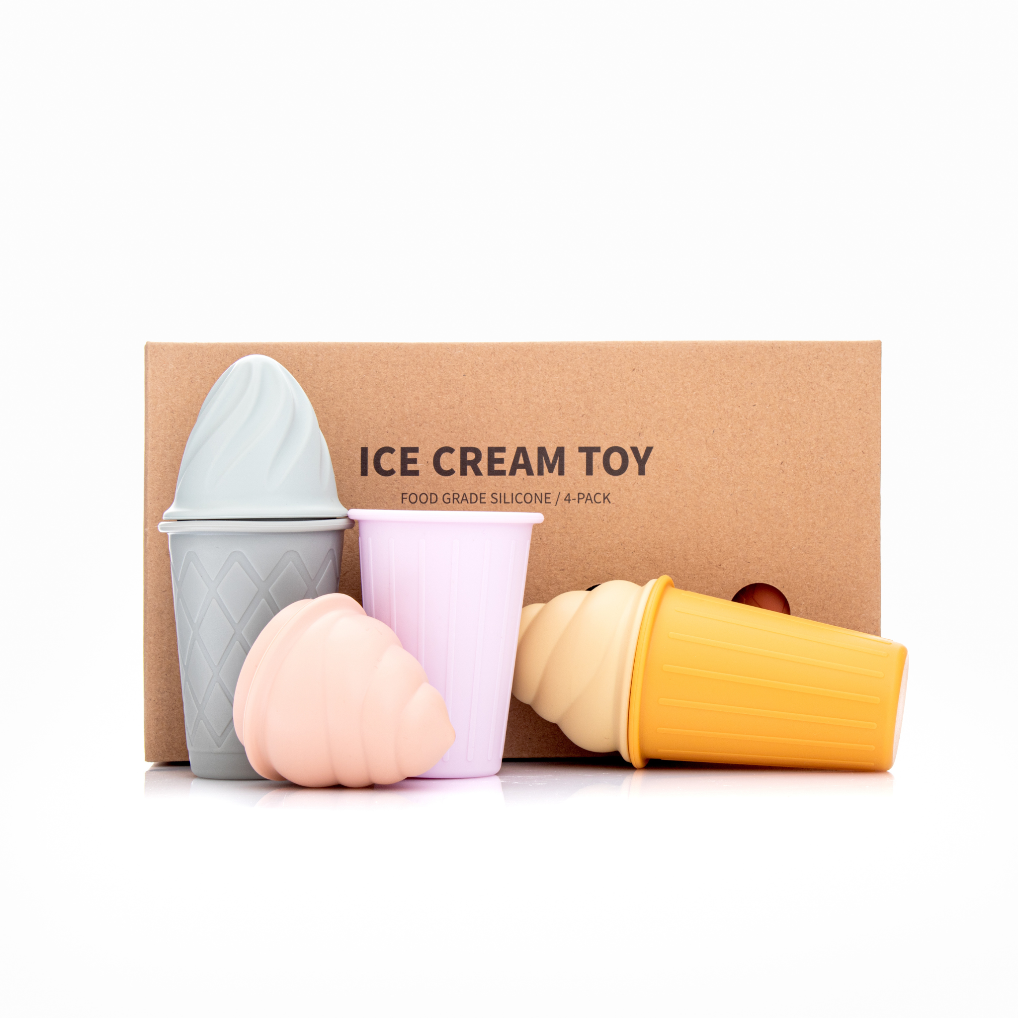 Silicone Ice Cream Toy Set